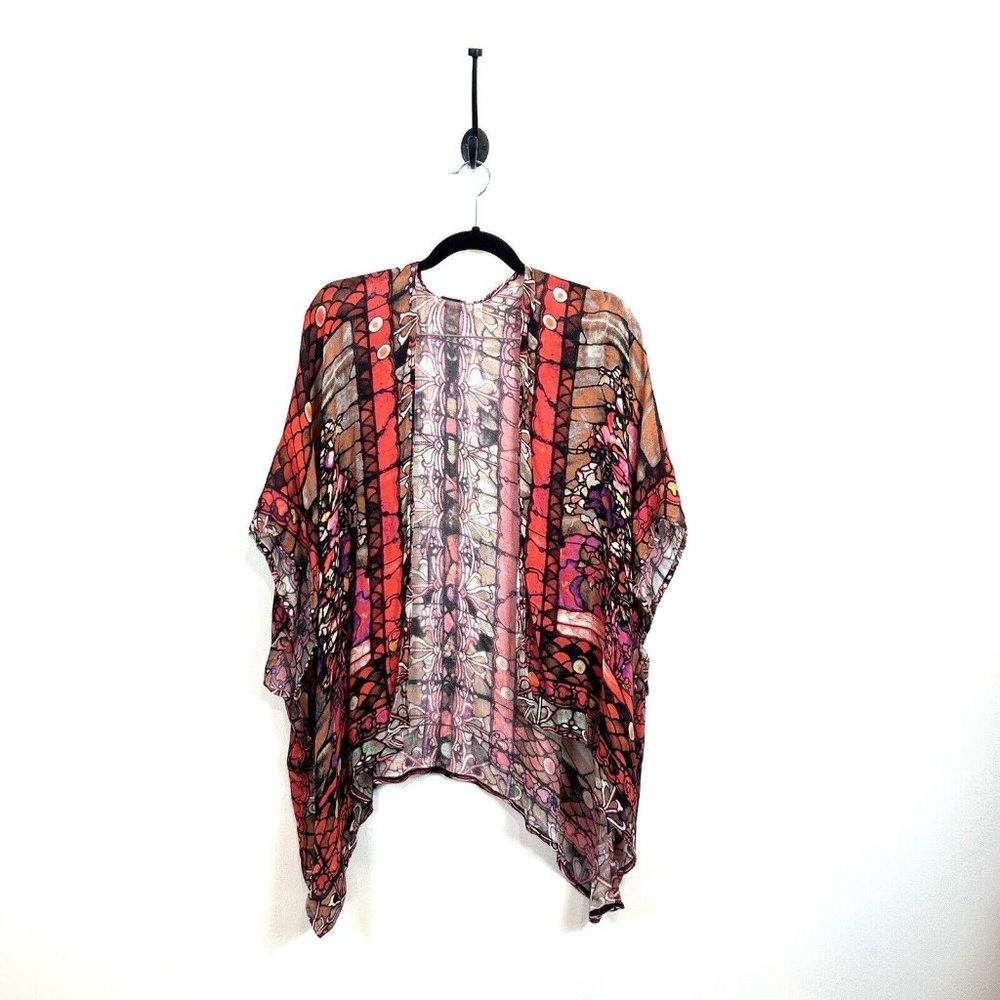 Soft Surroundings Open Front Cardigan One Size OSFA Lightweight Beachy
